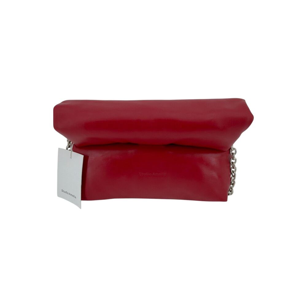 STUDIO AMELIA Cloud Clutch in Chili
